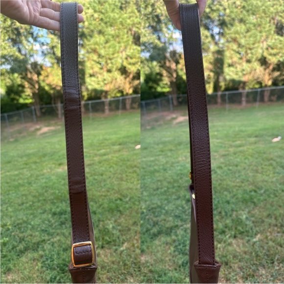 Borbonese leather/hide shoulder purse 👜 - Picture 6 of 14